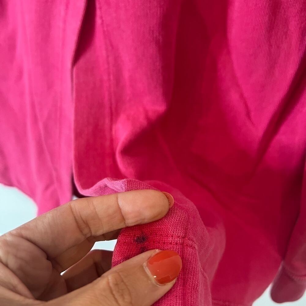 ANTHROPOLOGIE Pilcro Split Hem Tunic Pink Sweatshirt Pullover | S‌‌mall - Picture 3 of 13